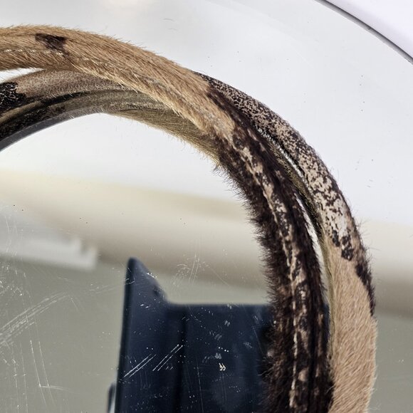 Cow Fur Handbag With Leather Tassles Feels Like A Real Cow. Hair On hide Cattle - Picture 14 of 16